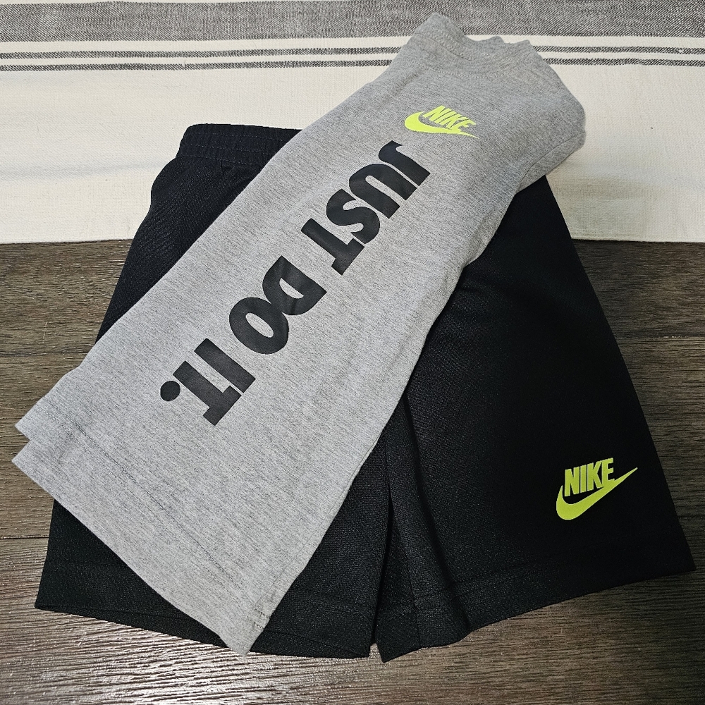 Nike Black and Gray Performance Shorts